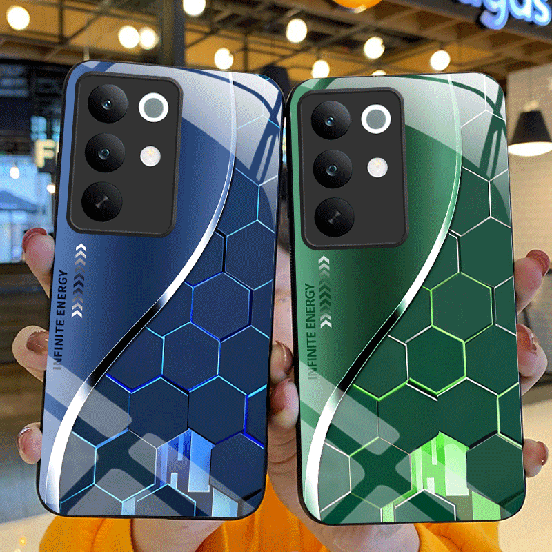 Gradient Color Case - เคสกระจกนิรภัยสำหรับ Realme C85 Pro C85 5G