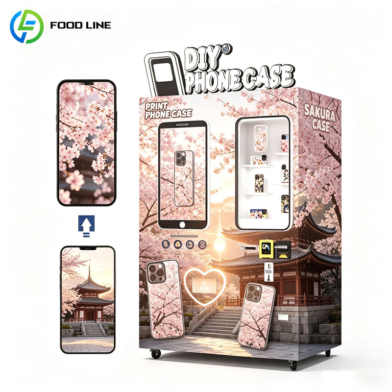 Phone Cases Vending Machine - เครื่องจำหน่ายเคสโทรศัพท์อัตโนมัติ คีออสก์เคสแบบกำหนดเอง หน้าจอสัมผัส อุปกรณ์ค้าปลีกอัจฉริยะ ปรับแต่งได้