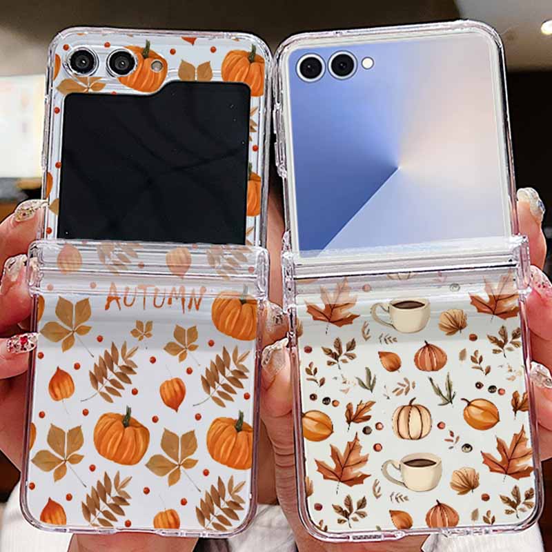 Phone Cases Z Fold 6 - เคสโทรศัพท์ลายใบเมเปิลฤดูใบไม้ร่วง สำหรับ Samsung Galaxy Z Flip