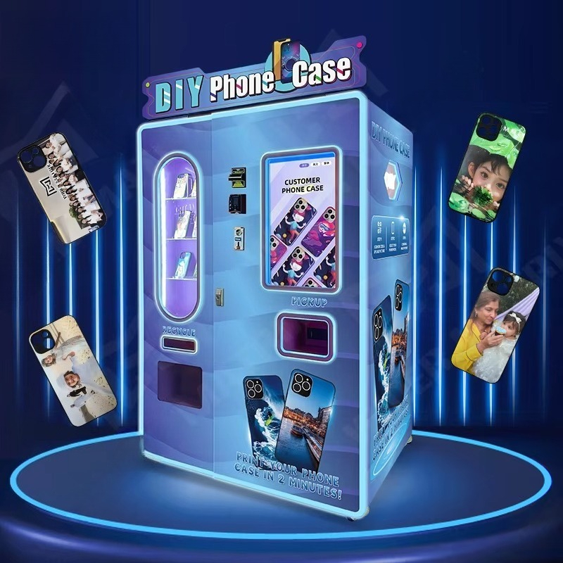 Phone Cases Vending Machine - เครื่องจำหน่ายเคสมือถืออัตโนมัติแบบกำหนดเองด้วยเทคนิค UV อัจฉริยะ เครื่องพิมพ์ DIY ขายดีที่สุดในร้านค้าปลีก