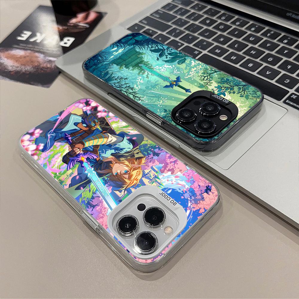Phone Cases Zelda - เคสโทรศัพท์ลาย The Legend of Zelda สีเงินด้าน