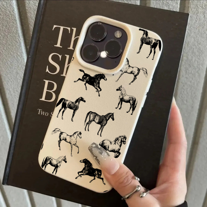 Phone Cases Horse - เคสโทรศัพท์ลายหัวม้าสไตล์สมจริง ลายวัว สำหรับ iPhone 17 16