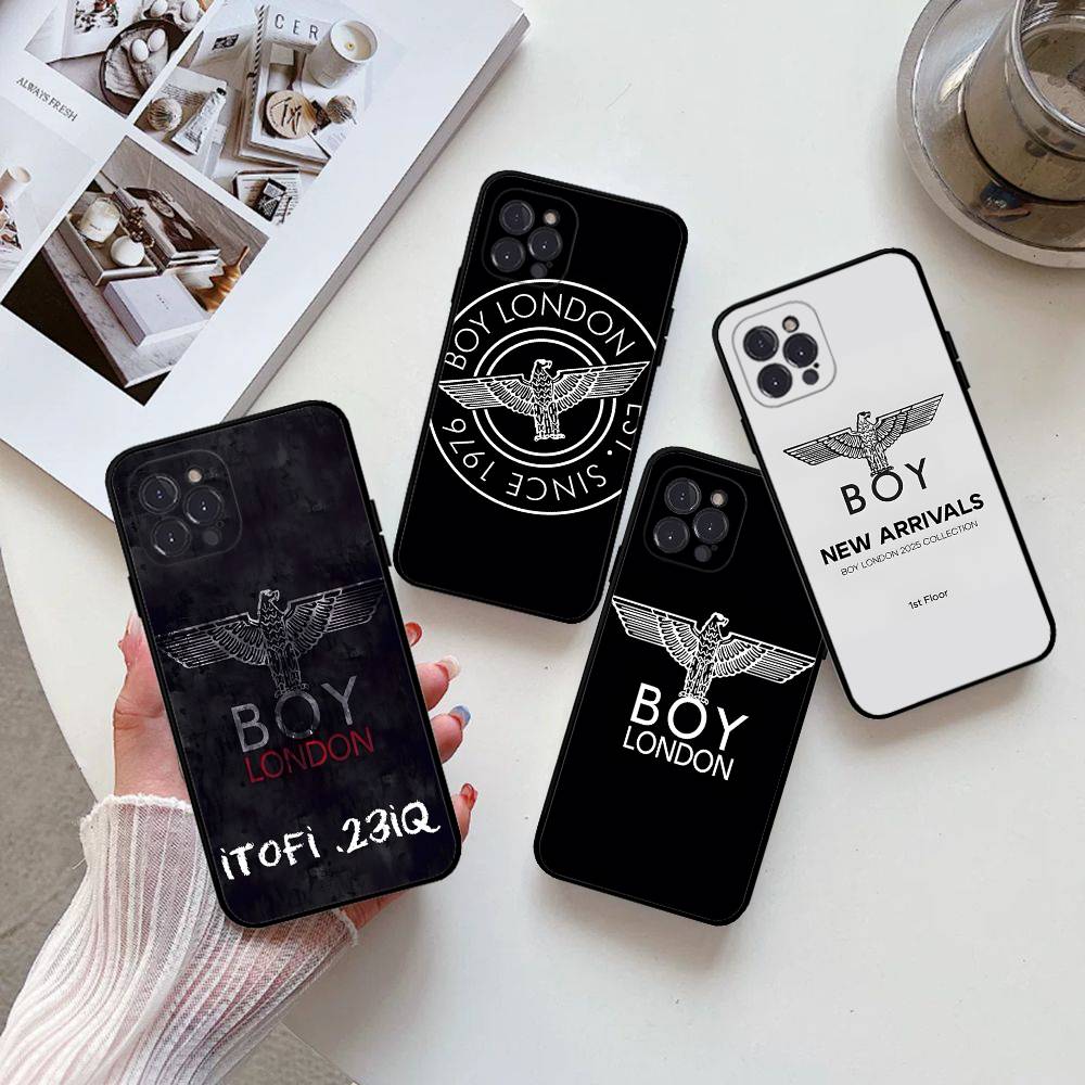 Phone Cases London - เคสโทรศัพท์กันกระแทกแบบนิ่มลายโลโก้ Classic B-Boy L-London สำหรับ iPhone