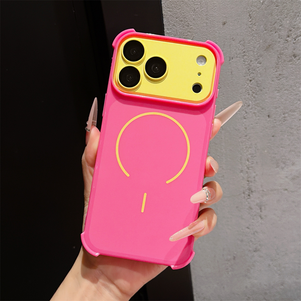 Phone Cases For Iphone 11 - เคสโทรศัพท์แบบมีสีตัดกันสำหรับ iPhone 17 16 15 Pro