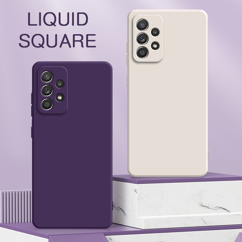 Phone Cases Burga - Original SquareซิลิโคนเหลวสําหรับSamsung Galaxy A22 A32 A42