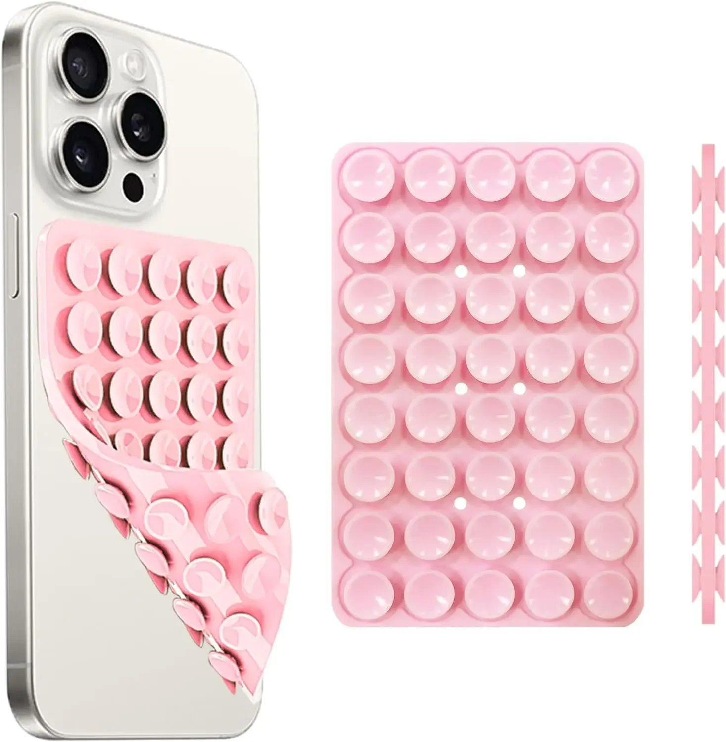 Phone Cases Rubber - ที่ยึดโทรศัพท์แบบดูดสองด้าน, เคสโทรศัพท์ซิลิโคนแบบดูดติดแน่น ที่จับโทรศัพท์แบบแฮนด์ฟรี