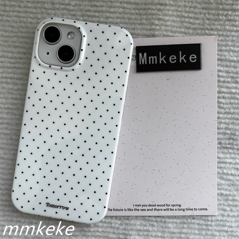 Phone Cases Burga - เคสโทรศัพท์ลายจุดน่ารักสไตล์เกาหลี สำหรับ iPhone 17 Air 16