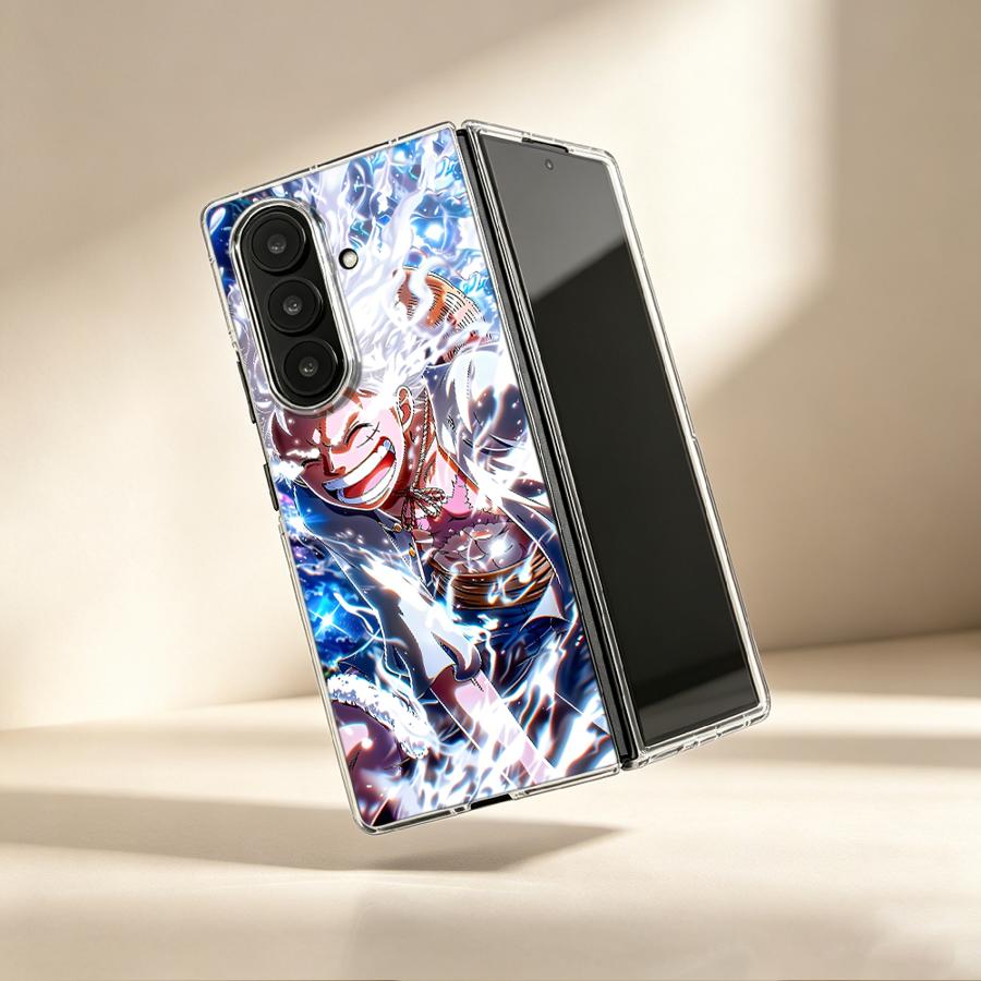 Phone Cases Z Fold 6 - เคสโทรศัพท์แบบใสลายการ์ตูน O-One P-iece สำหรับ Samsung Galaxy