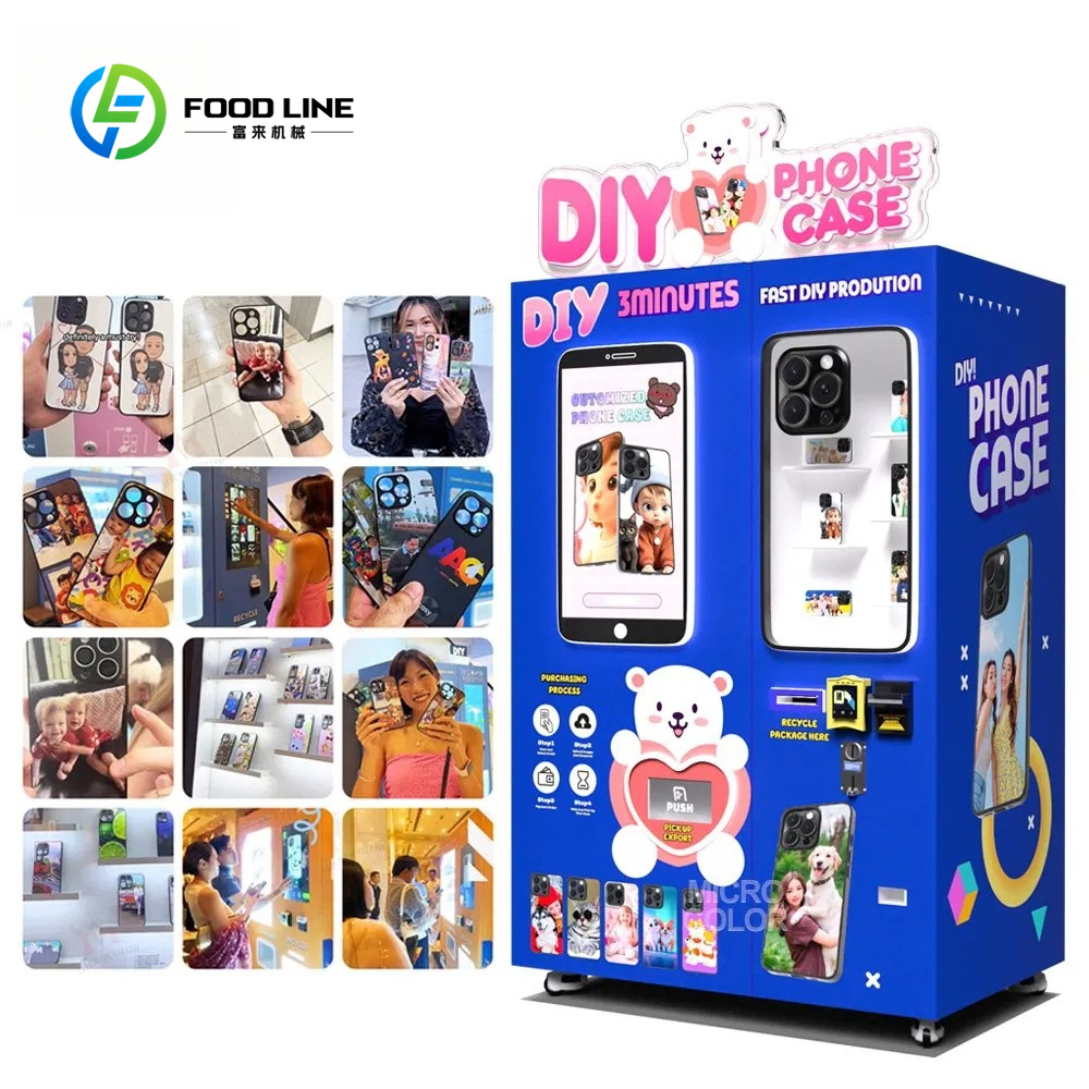 Phone Cases Vending Machine - เครื่องพิมพ์เคสมือถือแบบกำหนดเองได้ทันที เครื่องทำเคสมือถือส่วนตัว DIY รวดเร็ว อุปกรณ์จำหน่ายสินค้าเชิงพาณิชย์
