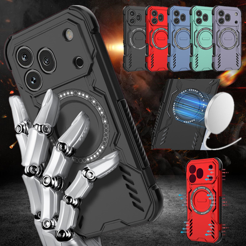 Heat Dissipation Case - เคสกระจายความร้อนสำหรับเคส Honor 600 Pro ป้องกันเลนส์ รองรับการชาร์จไร้สายแบบแม่เหล็ก