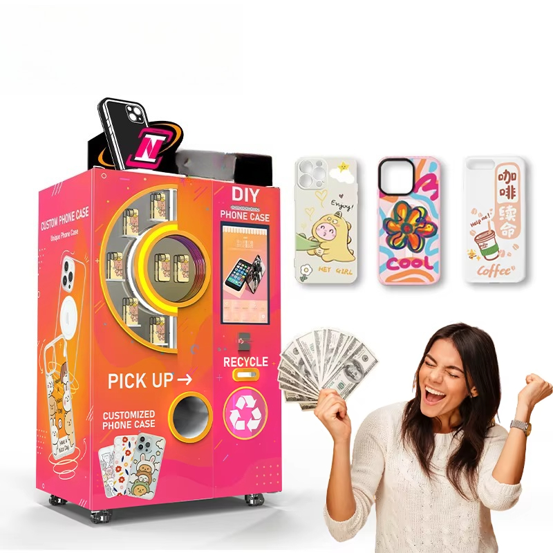 Phone Cases Vending Machine - เครื่องพิมพ์เคสมือถือ DIY คุณภาพสูง แบบหยอดเหรียญ ปรับแต่งได้เอง บริการตนเอง