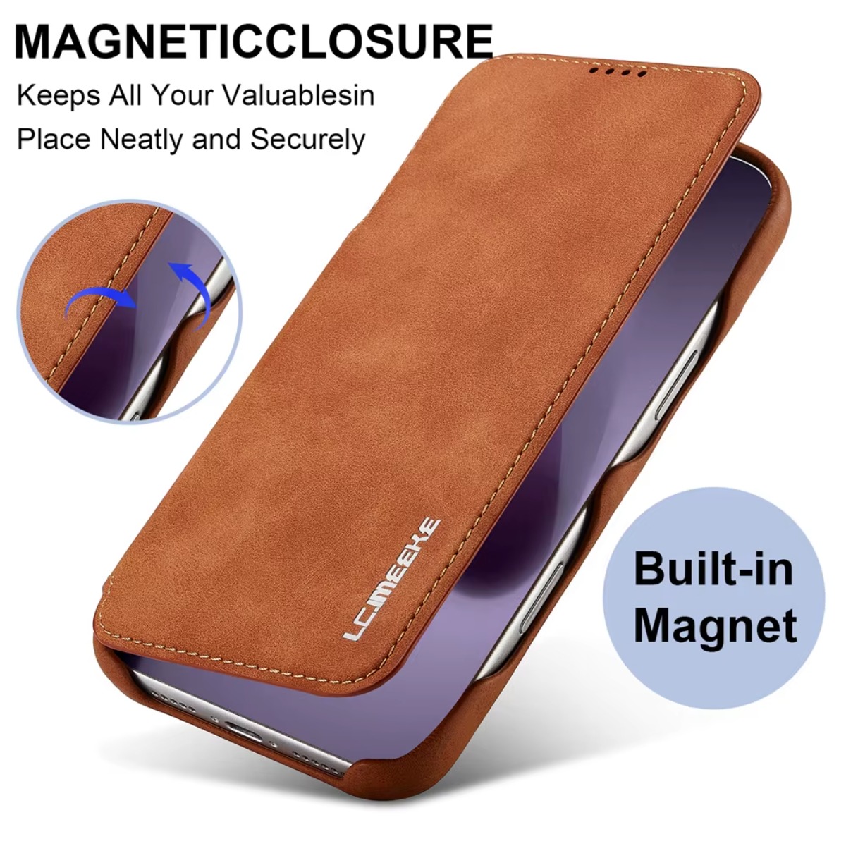 Phone Cases That Hold Cards - เคสโทรศัพท์แบบกระเป๋าหนังพับแม่เหล็กพร้อมช่องใส่บัตร สำหรับ Apple iPhone 17 Air