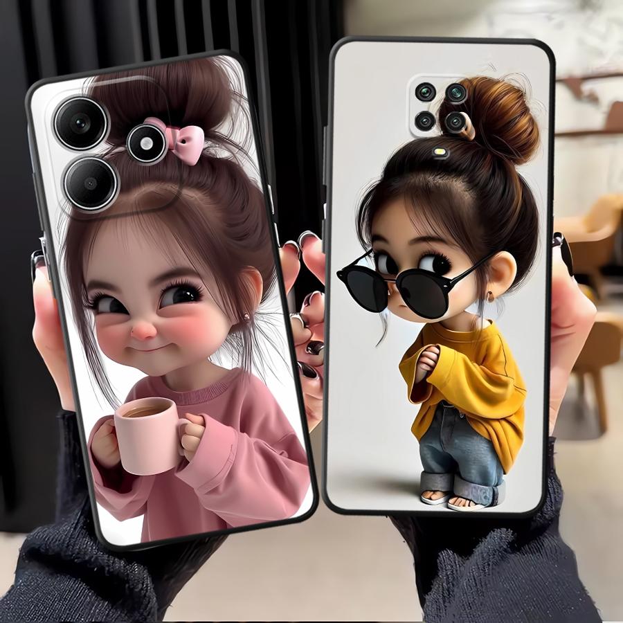Phone Cases For Iphone 11 - เคสโทรศัพท์ลายการ์ตูนสาวน้อยสำหรับ Xiaomi Redmi Note 14 10