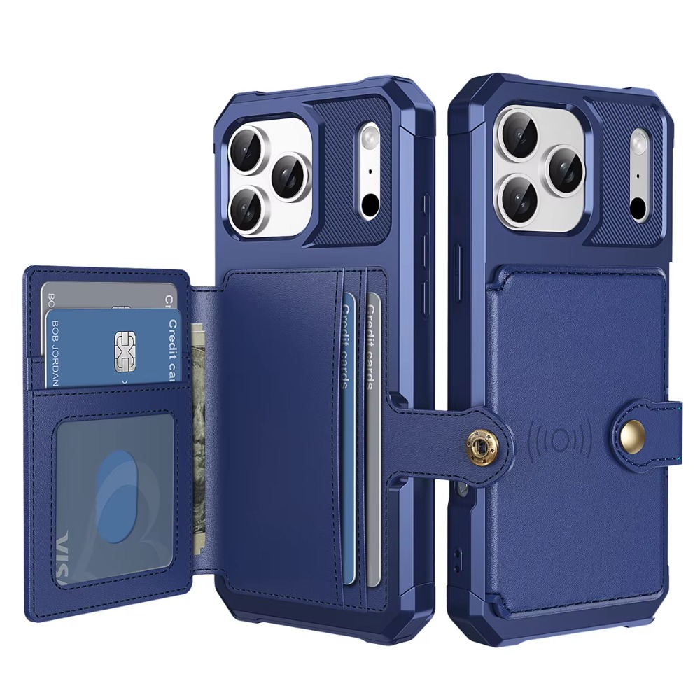 Phone Cases Rubber - เคสโทรศัพท์แบบกระเป๋าใส่บัตรสำหรับ Apple iPhone 17 Air 16E