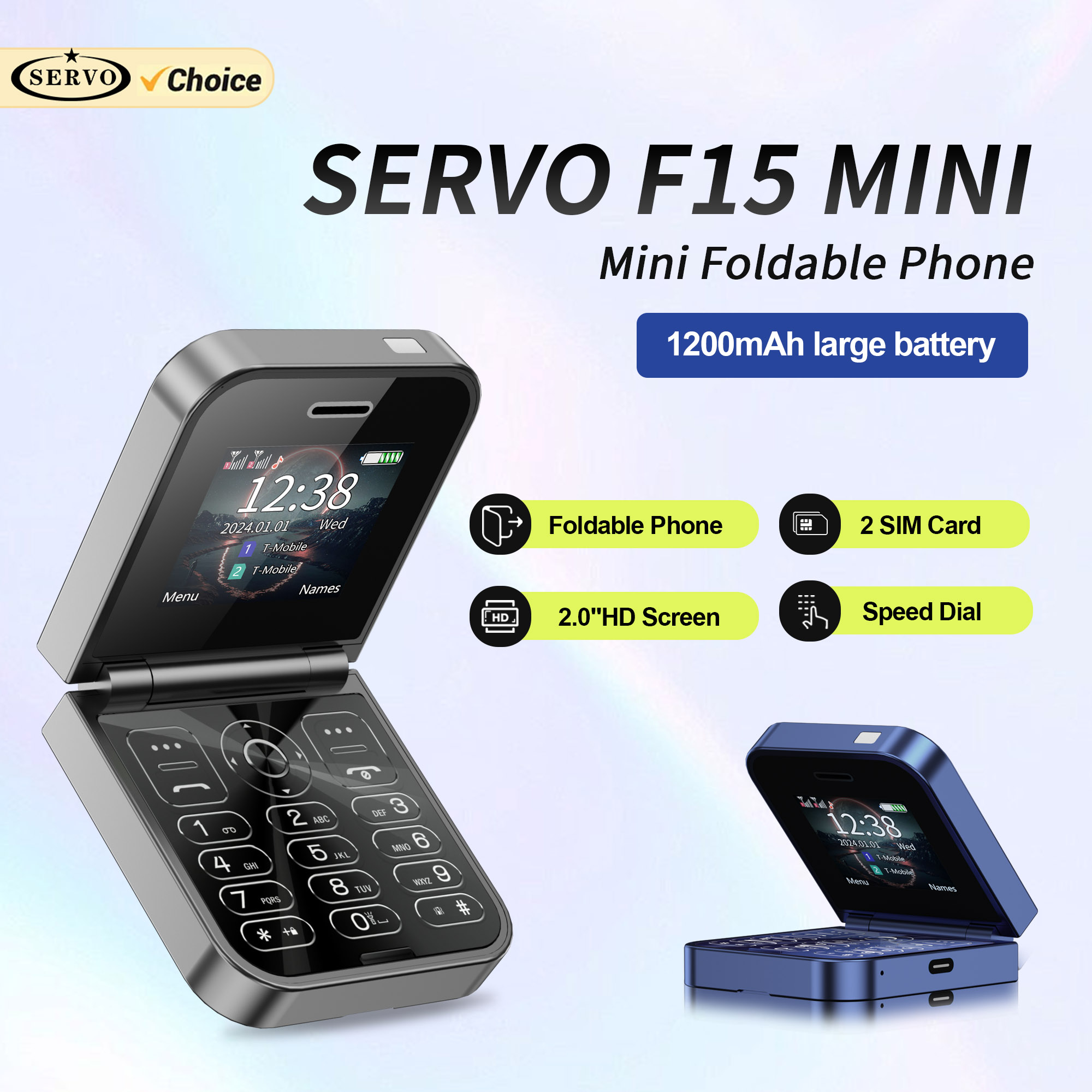 Phone Cases Verizon - SERVO F15 Mini ขนาดเล็กโทรศัพท์มือถือ 2 ซิมสแตนด์บาย