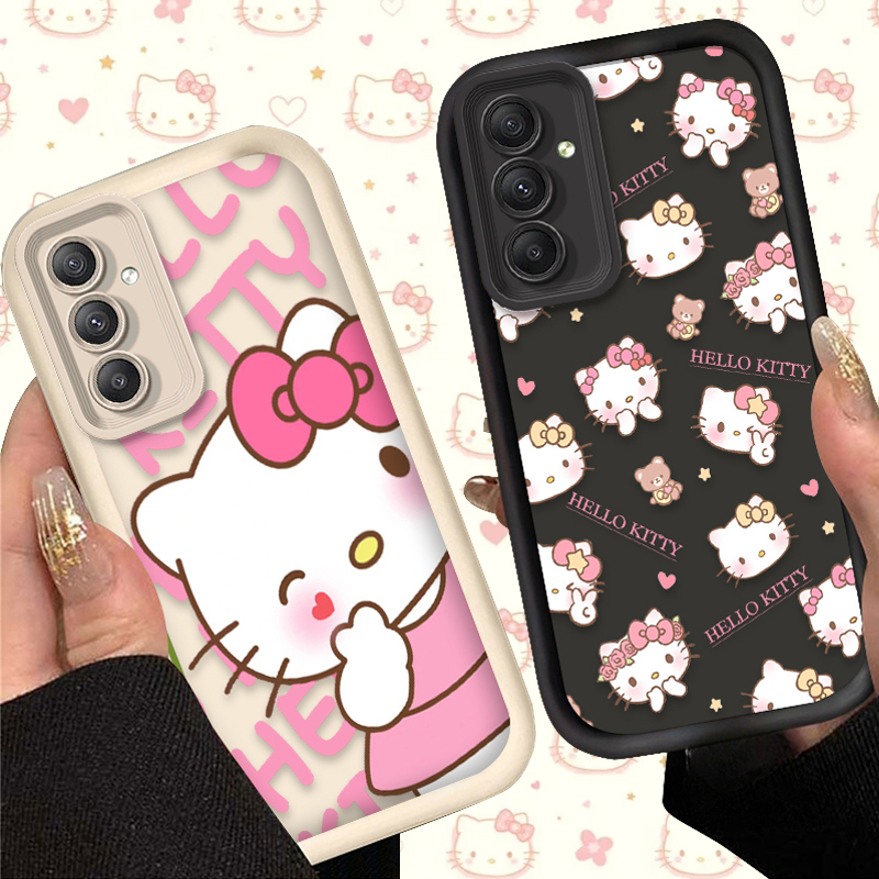 Phone Cases Samsung Galaxy - เคสซานริโอ้ลายเฮลโลคิตตี้สีชมพูสำหรับ Samsung Galaxy A54 A05 A05S