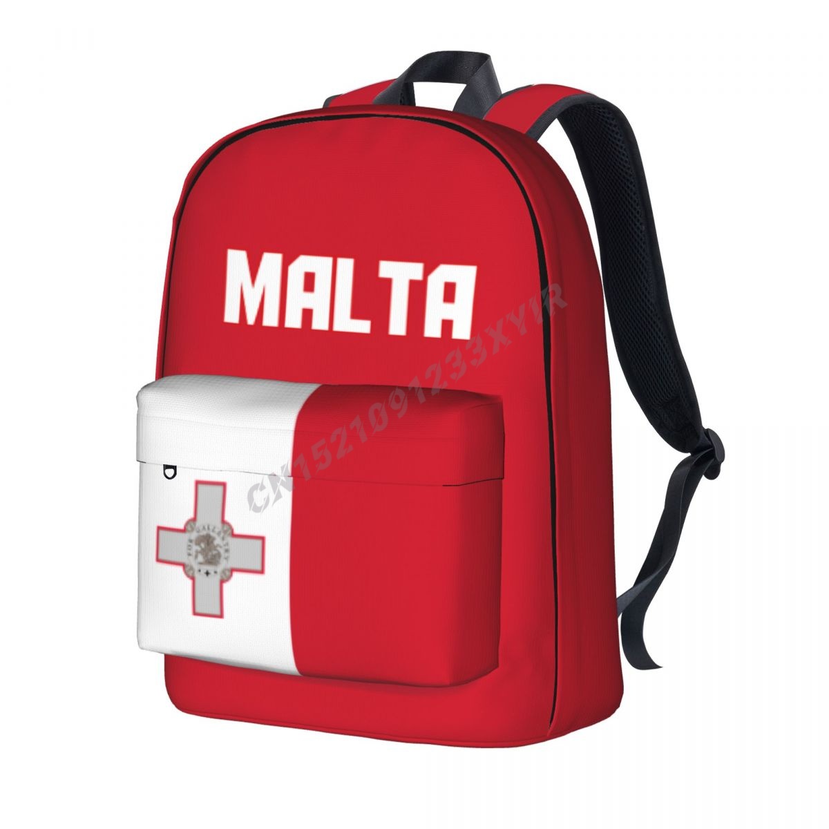 Phone Cases Malta - กระเป๋าเป้สะพายหลัง unisex มอลตาธง Maltese Stitch กระเป๋านักเรียน