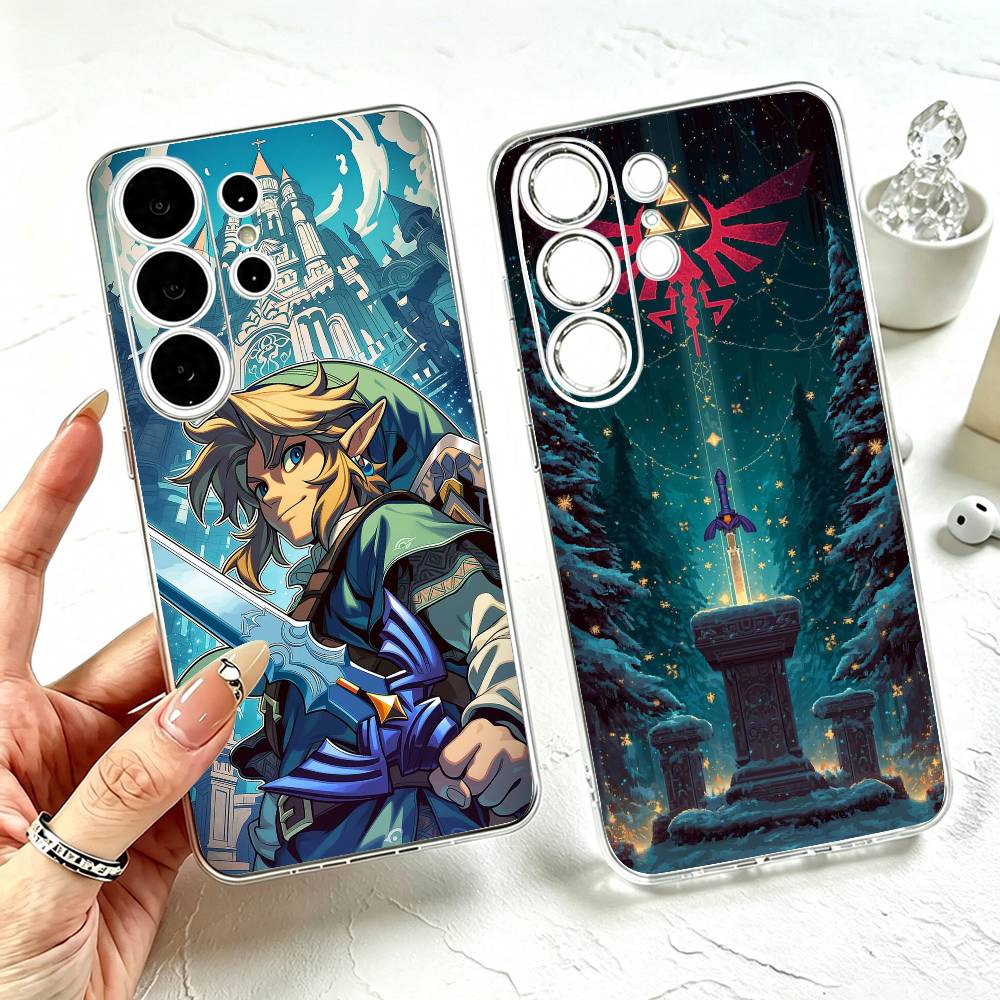 Phone Cases Zelda - เกมตำนานแห่ง Z-Zelda เคสโทรศัพท์ซิลิโคนใสแบบนุ่มสำหรับซัมซุง S25,S24,S21,S22,S23,S30,Ultra,S20,Plus,Fe