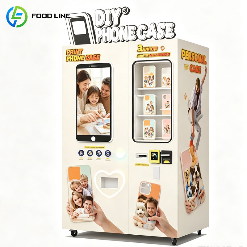 Phone Cases Vending Machine - เครื่องจำหน่ายเคสโทรศัพท์อัตโนมัติ เครื่องทำเคสแบบ DIY พร้อมหน้าจอสัมผัส ปรับแต่งได้ตามต้องการ