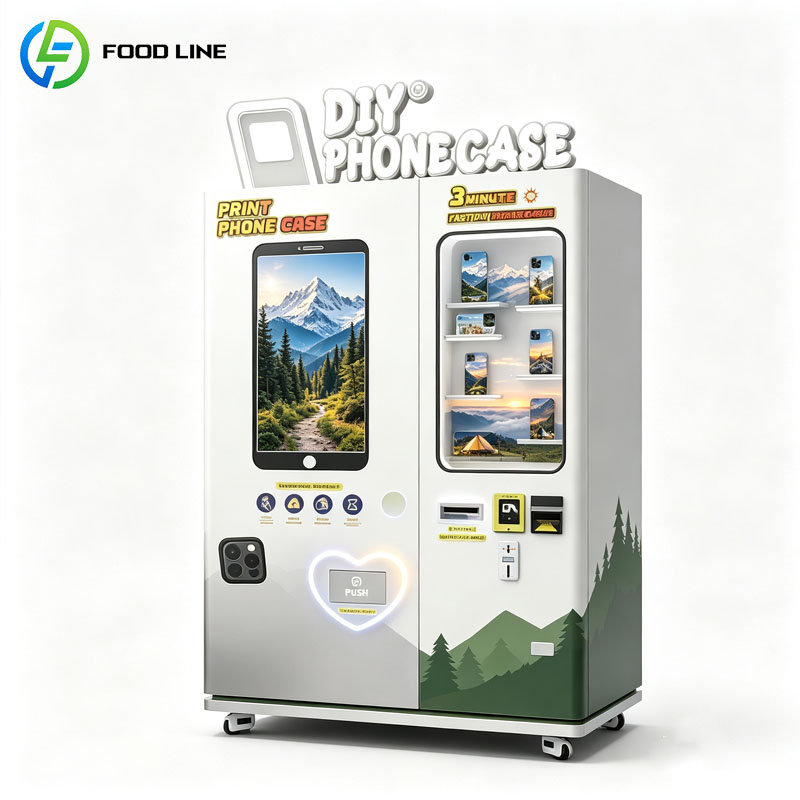 Phone Cases Vending Machine - ตู้จำหน่ายเคสโทรศัพท์แบบกำหนดเอง เครื่องทำเคส DIY อุปกรณ์ค้าปลีกอัจฉริยะ โซลูชันที่ปรับแต่งได้