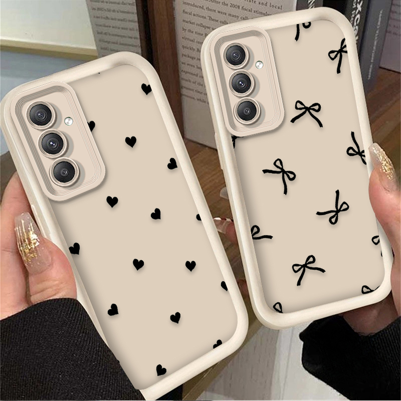 เคสลายโบว์รูปหัวใจสีดำสำหรับ S - Phone Cases Samsung Galaxy บทวิจารณ์และราคา