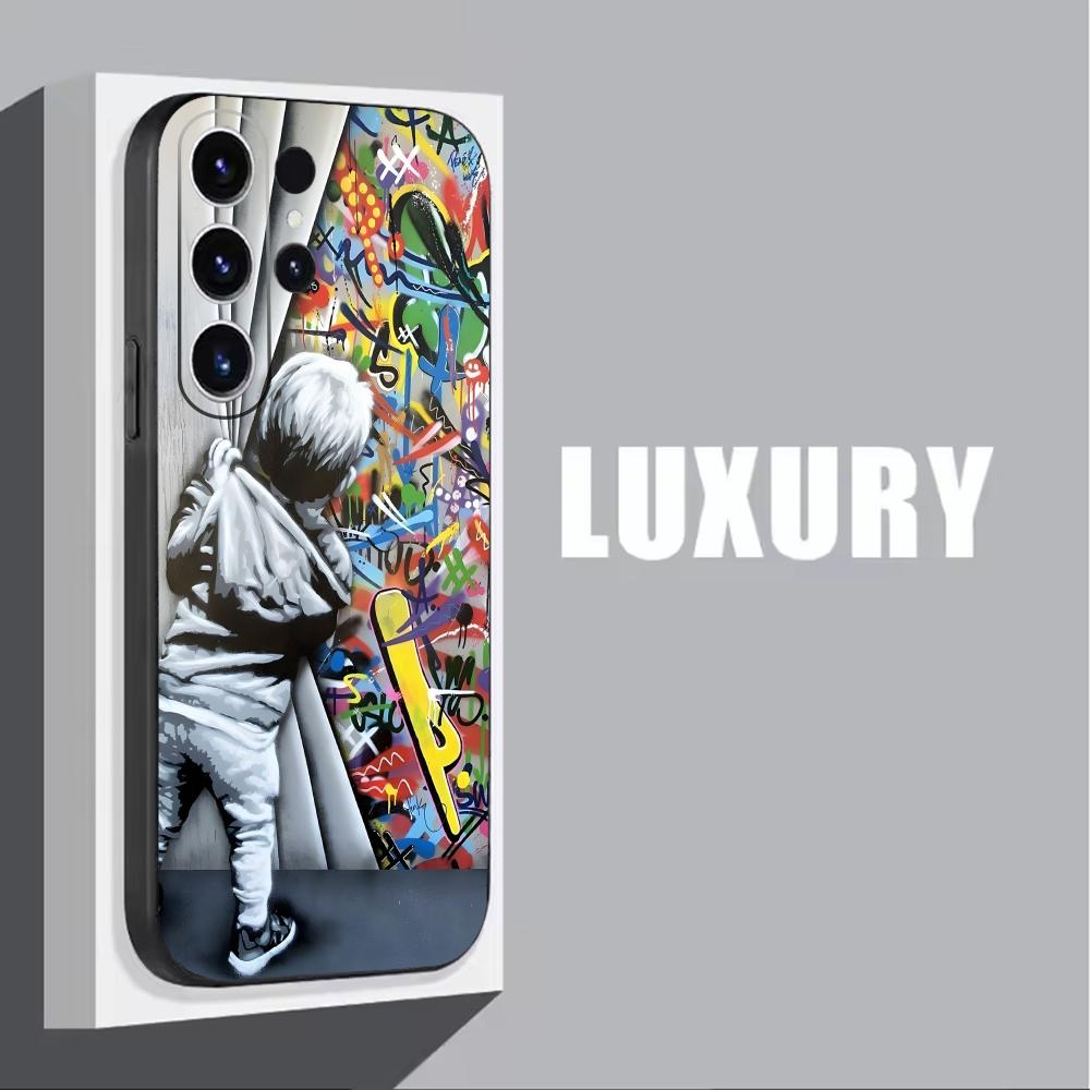 Banksy Graffiti Artเคสโทรศัพท์ - Phone Cases Samsung Galaxy บทวิจารณ์และราคา