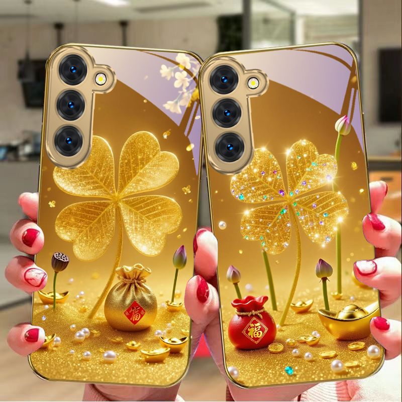 เคสโทรศัพท์มือถือลายโคลเวอร์สี - Phone Cases Samsung Galaxy บทวิจารณ์และราคา