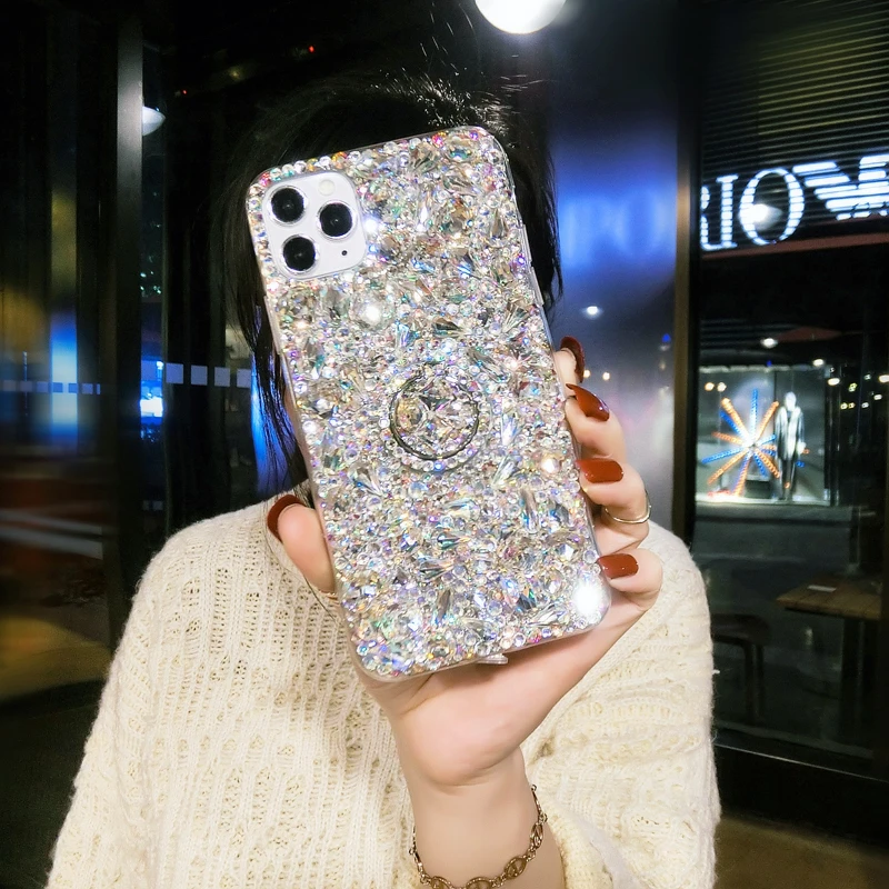 แฟชั่นหรูหราRhinestoneสีGlitte - Phone Cases Burga บทวิจารณ์และราคา