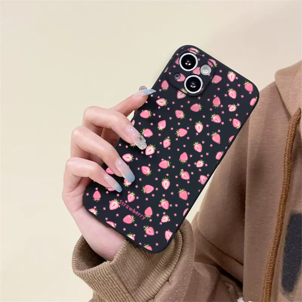 เคสโทรศัพท์ซิลิโคนนิ่มลายสตรอว - Phone Cases For Iphone 11 บทวิจารณ์และราคา