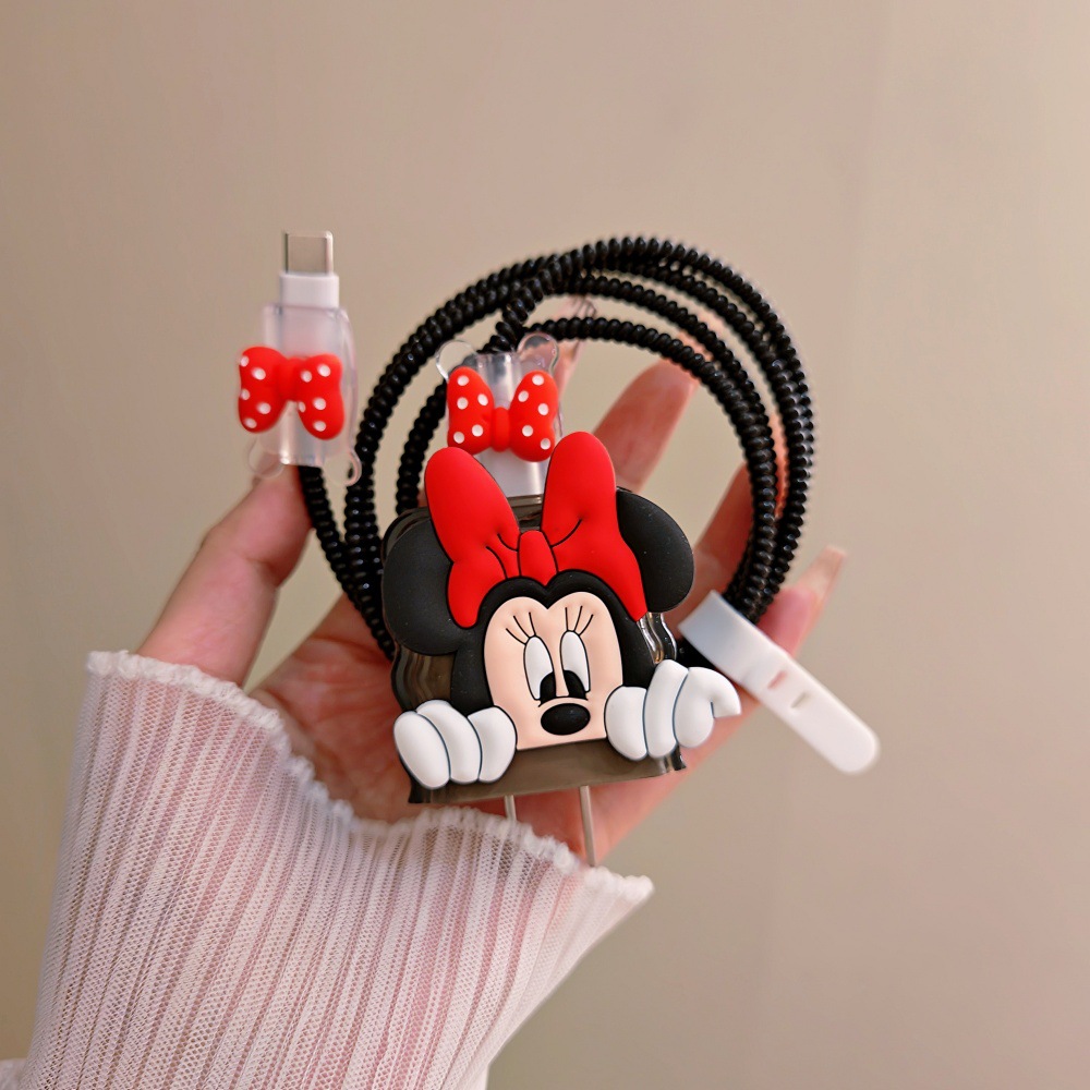 ตัวป้องกันสายเคเบิลมิกกี้มินนี - Phone Cases Rubber บทวิจารณ์และราคา
