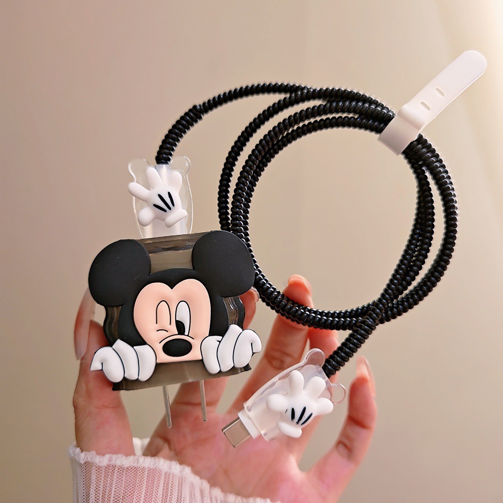 ตัวป้องกันสายเคเบิลมิกกี้มินนี - Phone Cases Rubber บทวิจารณ์และราคา