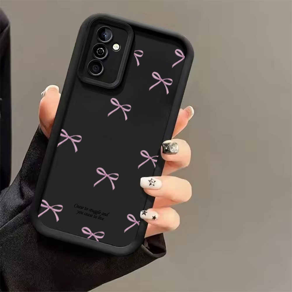เคสโทรศัพท์ TPU นิ่มลายโบว์สีช - Phone Cases Samsung Galaxy บทวิจารณ์และราคา