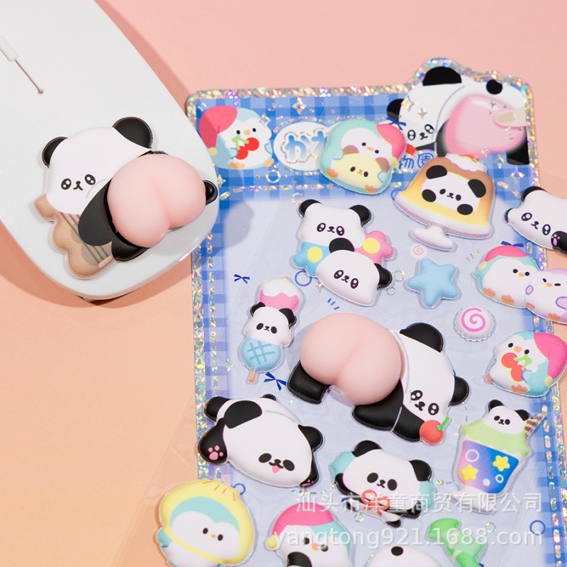 สติกเกอร์ยางรูปอุ้งเท้าแพนด้า  - Phone Cases Rubber บทวิจารณ์และราคา
