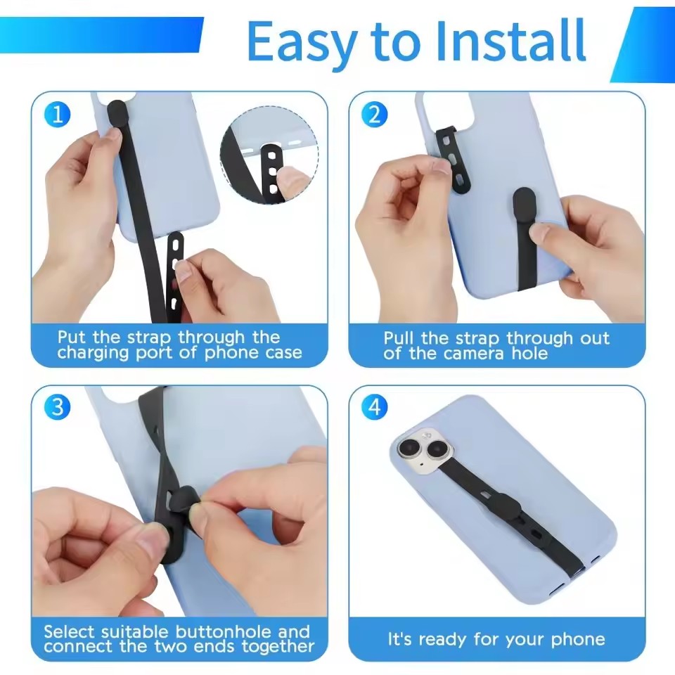 สายคล้องโทรศัพท์ซิลิโคนแบบพกพา - Phone Cases Rubber บทวิจารณ์และราคา