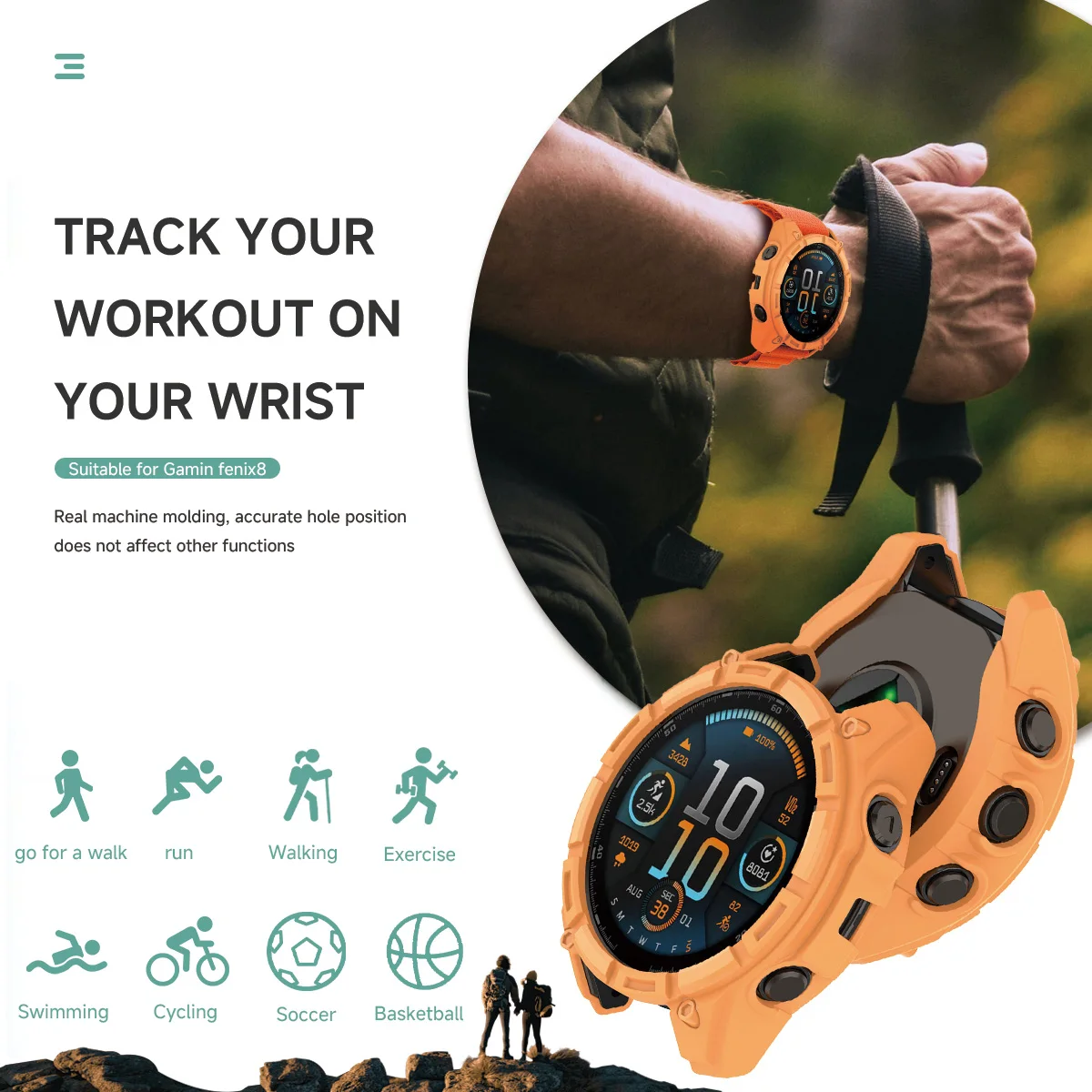 กรณีTPUสําหรับGarmin Fenix8 51 - Phone Cases Android บทวิจารณ์และราคา